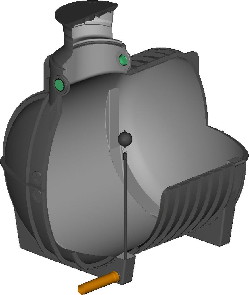 Retentionszisterne 5000 Liter AQUA-STORM gepr. Drossel 1"