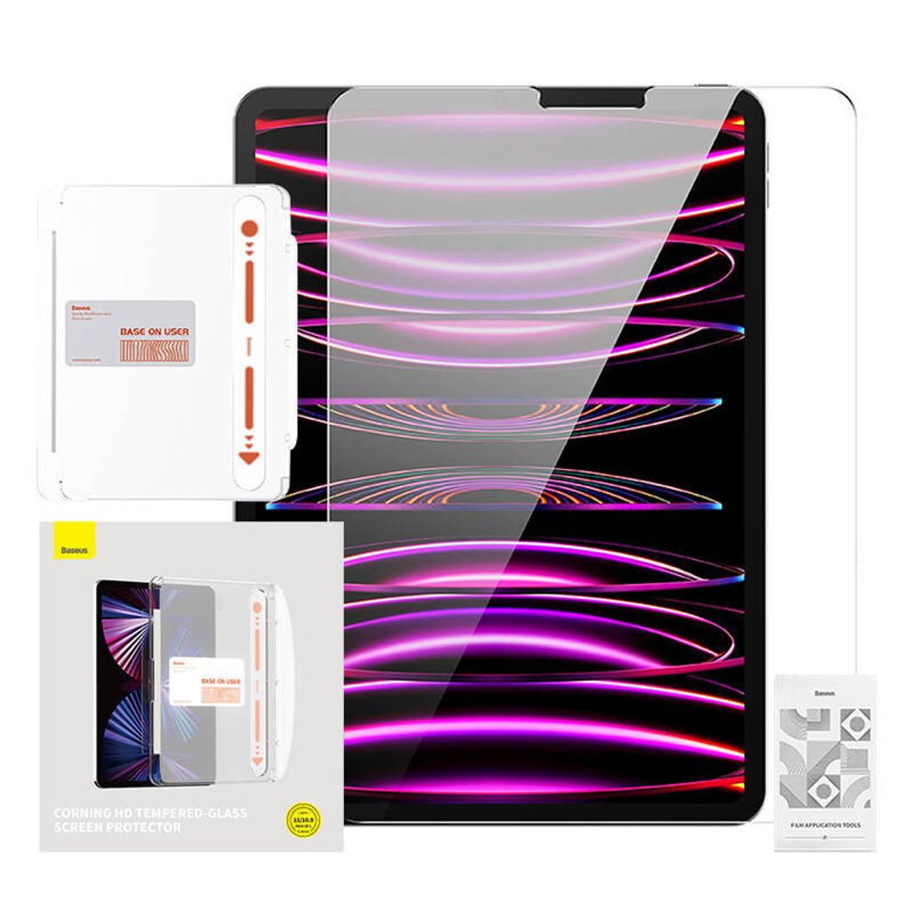 Baseus Displayschutz aus gehrtetem Glas fr Pad Pro 11" (2018/2020/2021/2022)/Pad Air4/Air5 10.9"