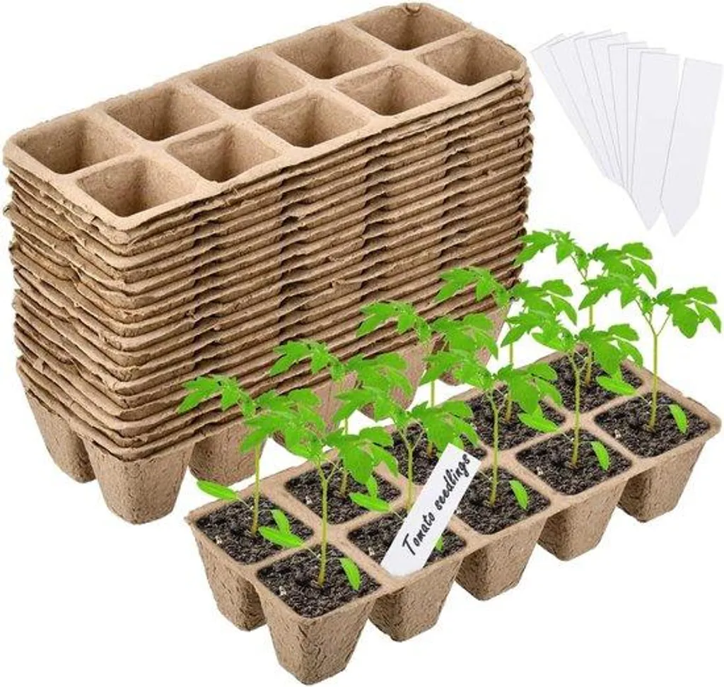 Godets de semis biodégradables lot de 20 - Accessoire jardin naturel