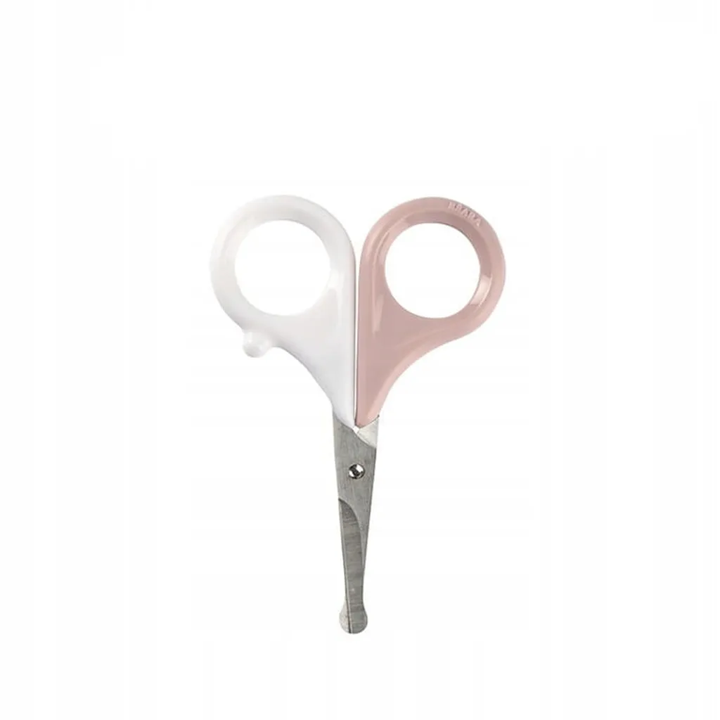 Ciseaux Bébé BÉABA Vieux Rose - Coupe-ongles Sécurisé Enfant 920361