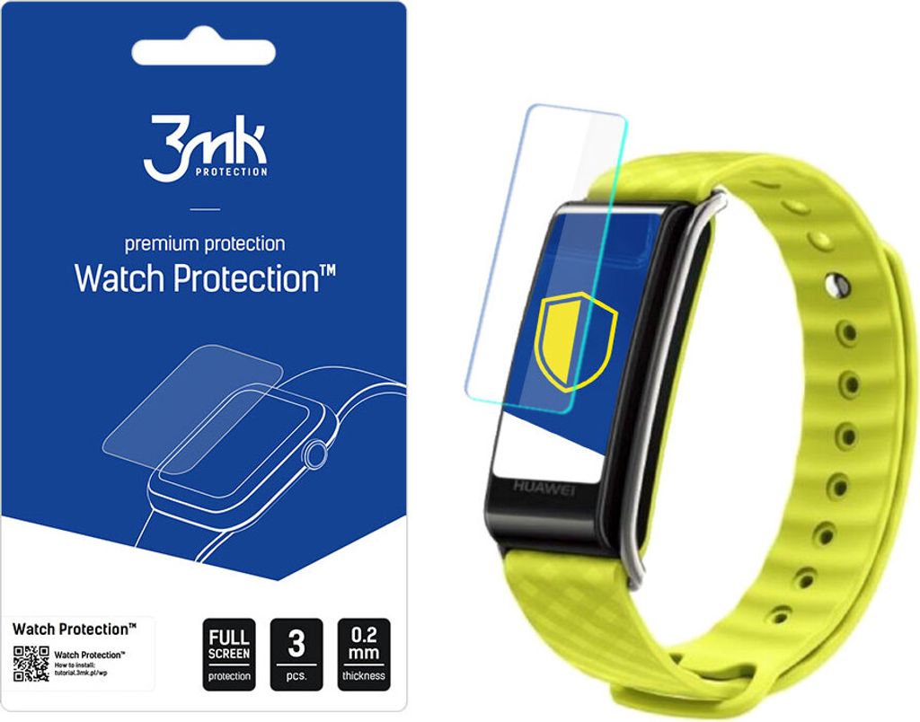 3mk Display Schutzfolie Watch Protection für Huawei Color Band A2 0,2mm (3 Stück)