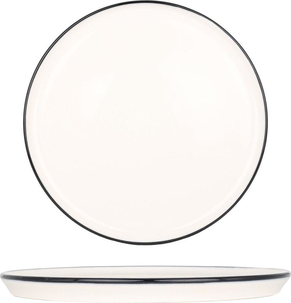 Bonna Dessertteller - Linea Black - Porzellan - 22 cm