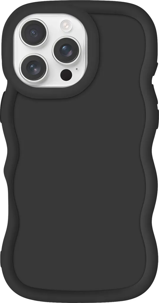 Avizar Custodia iPhone 16 Pro Nero Silicone Antiurto Serie Candy