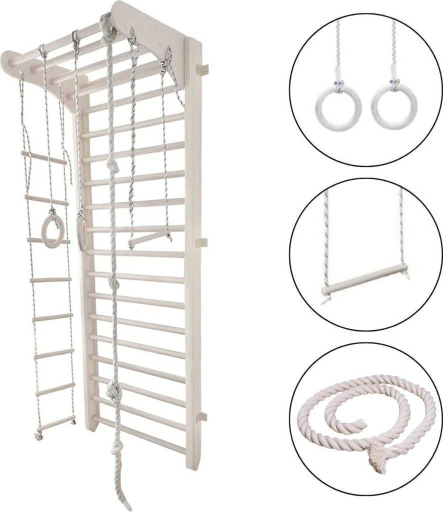Barre a muro in legno sport per bambini camera per bambini Immagine del prodotto 