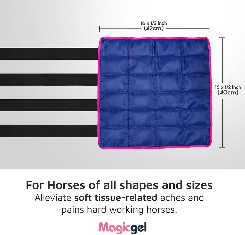 Guêtres pour Refroidir le Cheval avec Magic Gel Flexible - Taille Unique