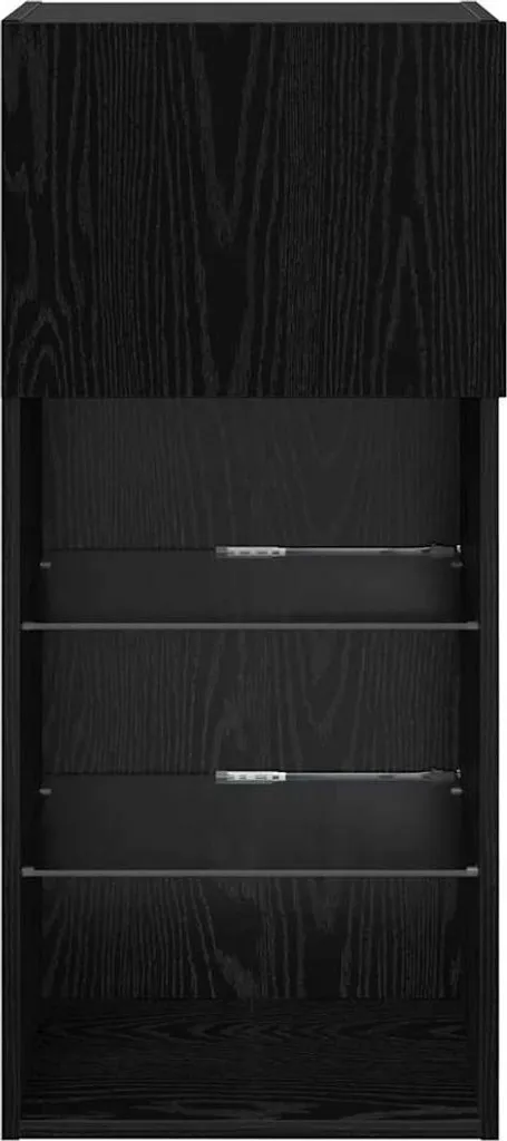 SYFAX Mobile TV Sospeso Rovere Nero 90cm - Arredo Living Minimal - 8