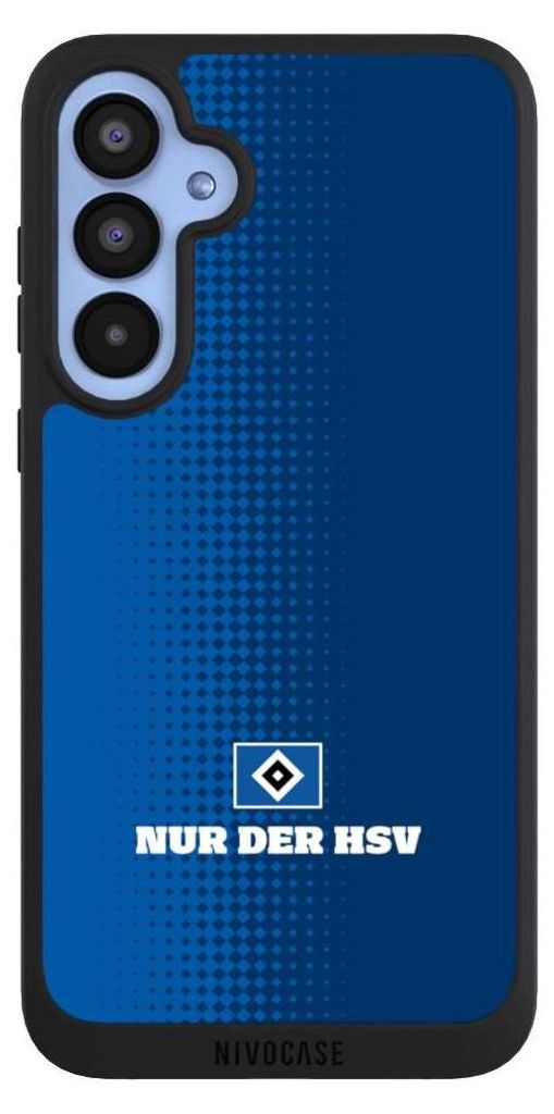 NIVOCASE Handyhülle für Samsung Galaxy A55 5G Hülle NIVOpure Case Schwarz HSV Logo Offizielles Lizenzprodukt