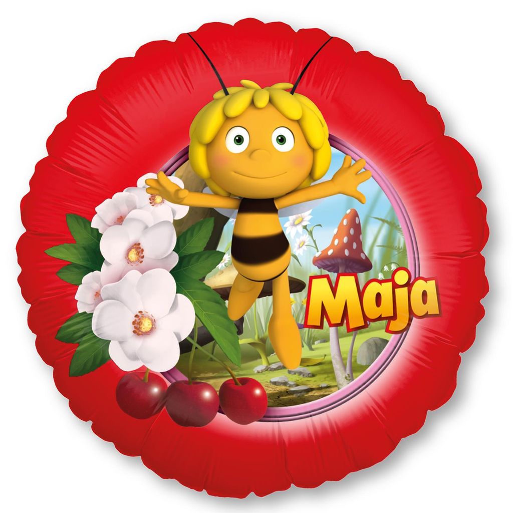 Biene Maja 3er-Set Folienballons Ø45 cm bunt Party Produktbild 