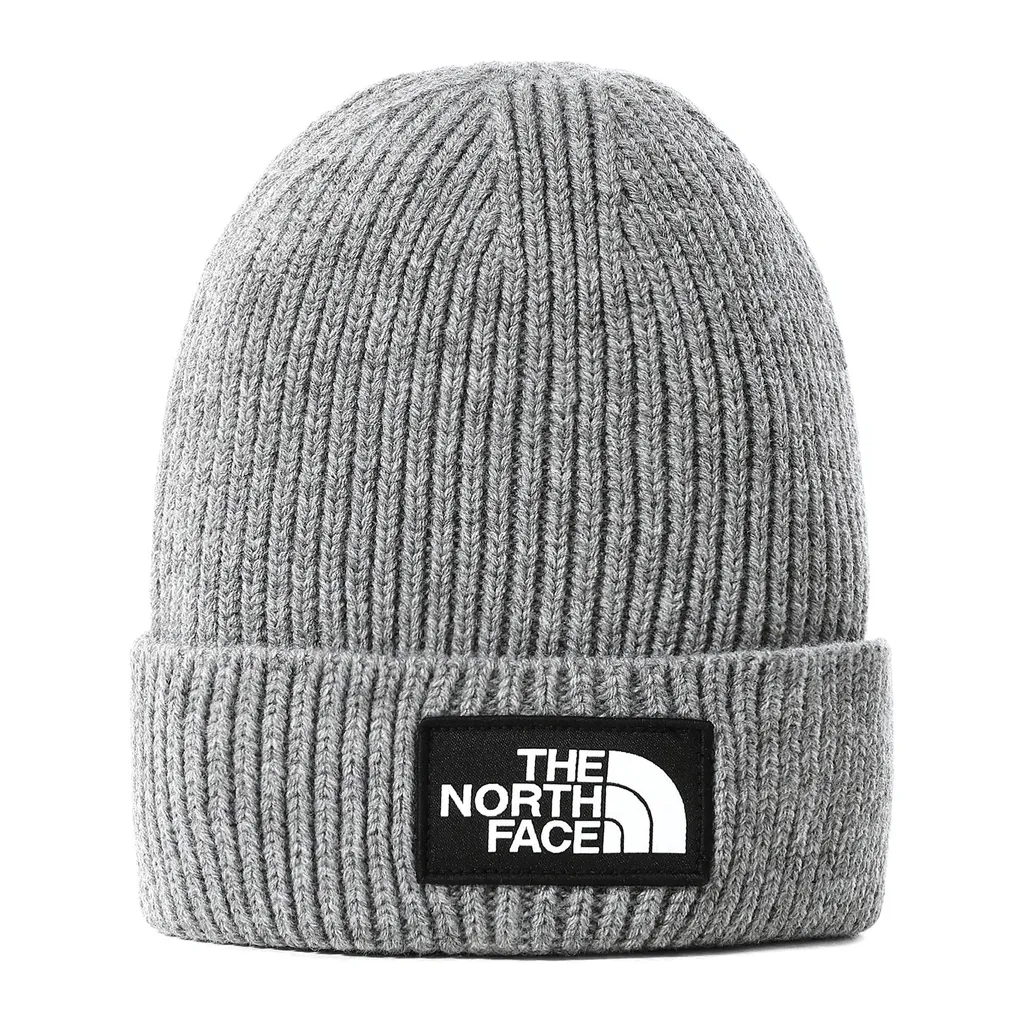 The North Face Logo Box Beanie bonnet chaud avec écusson logotypé