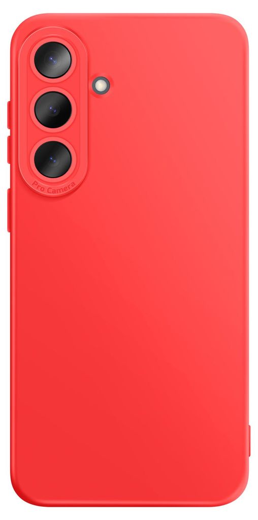 Avizar, Silikon Hülle mit Kamera Schutzverstärkung für Galaxy S26, Rot