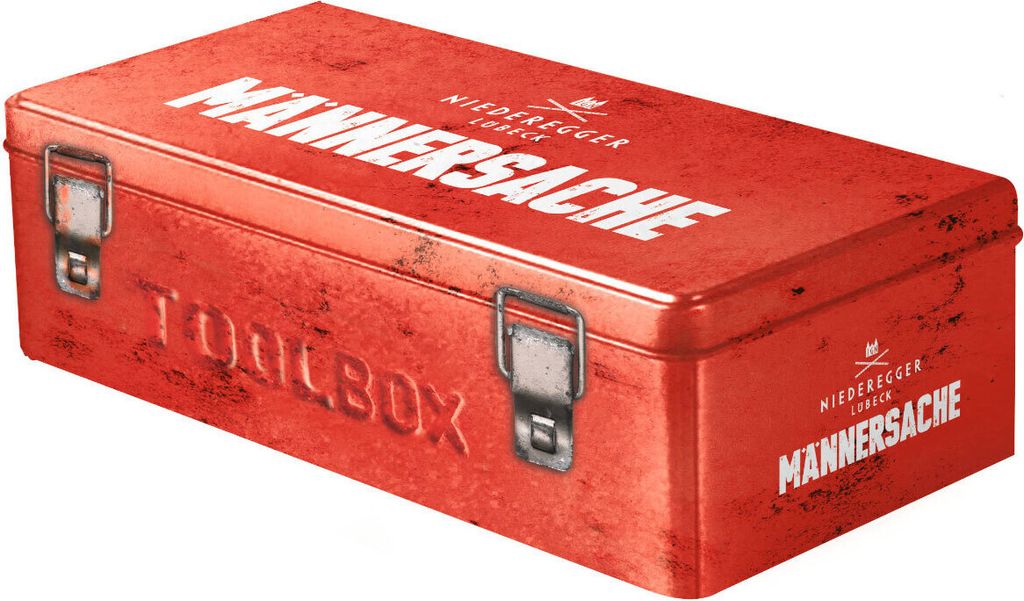 Niederegger Männersache Toolbox mit Marzipan Trüffel Pralinen 335g