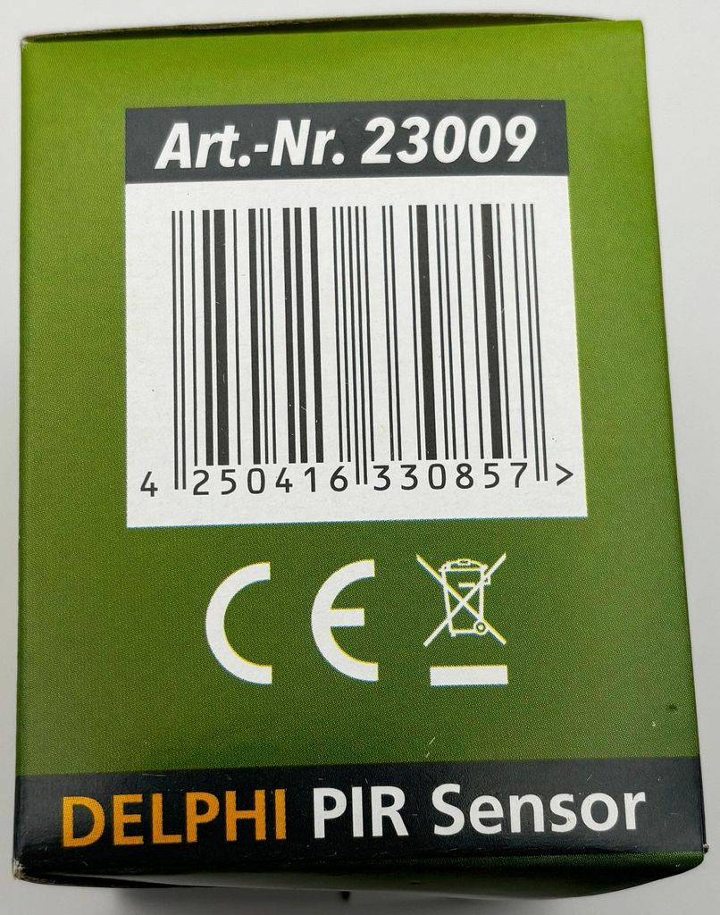 DELPHI rilevatore di movimento 160° LED bianco adatto 250V~ Immagine del prodotto 