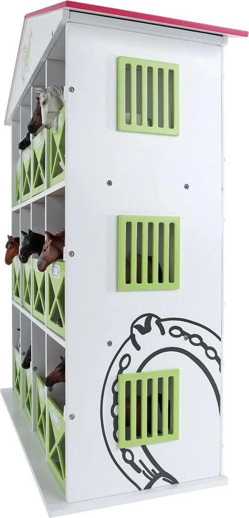Kids Globe Pferdehotel für 12 Pferde 1:24 Produktbild 