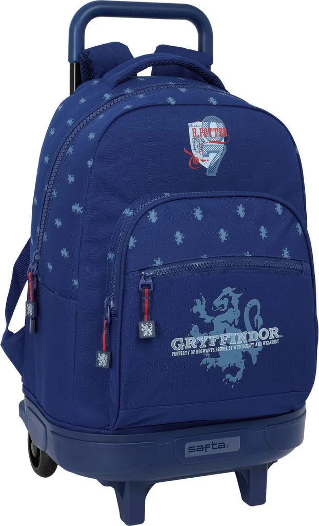 Cartable à roulettes Harry Potter bleu marine pour école primaire