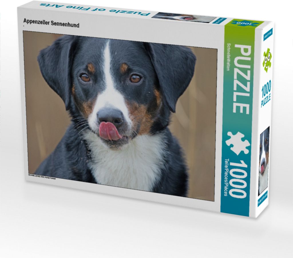 CALVENDO Puzzle Appenzeller Sennenhund | 1000 Teile Lege-Größe 64x48cm Foto-Puzzle für glückliche Stunden