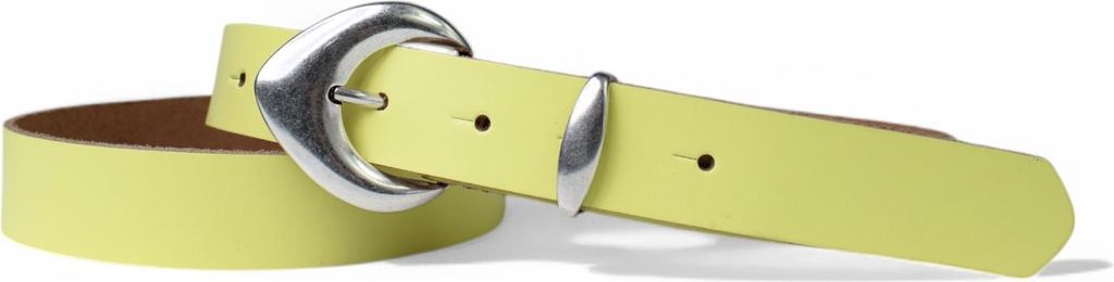 FRONHOFER 3 cm Damen Ledergürtel mit passender Schlaufe in mattsilber