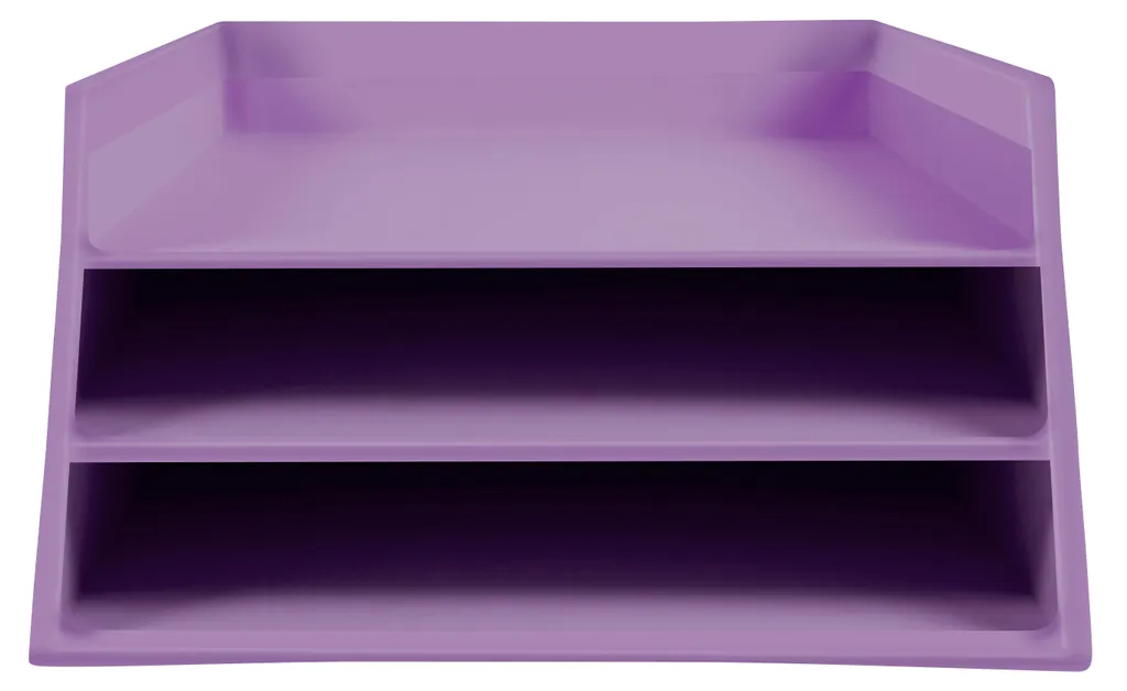 Lot de 3 porte-lettres en carton Aquarel Exacompta pour tri de bureau