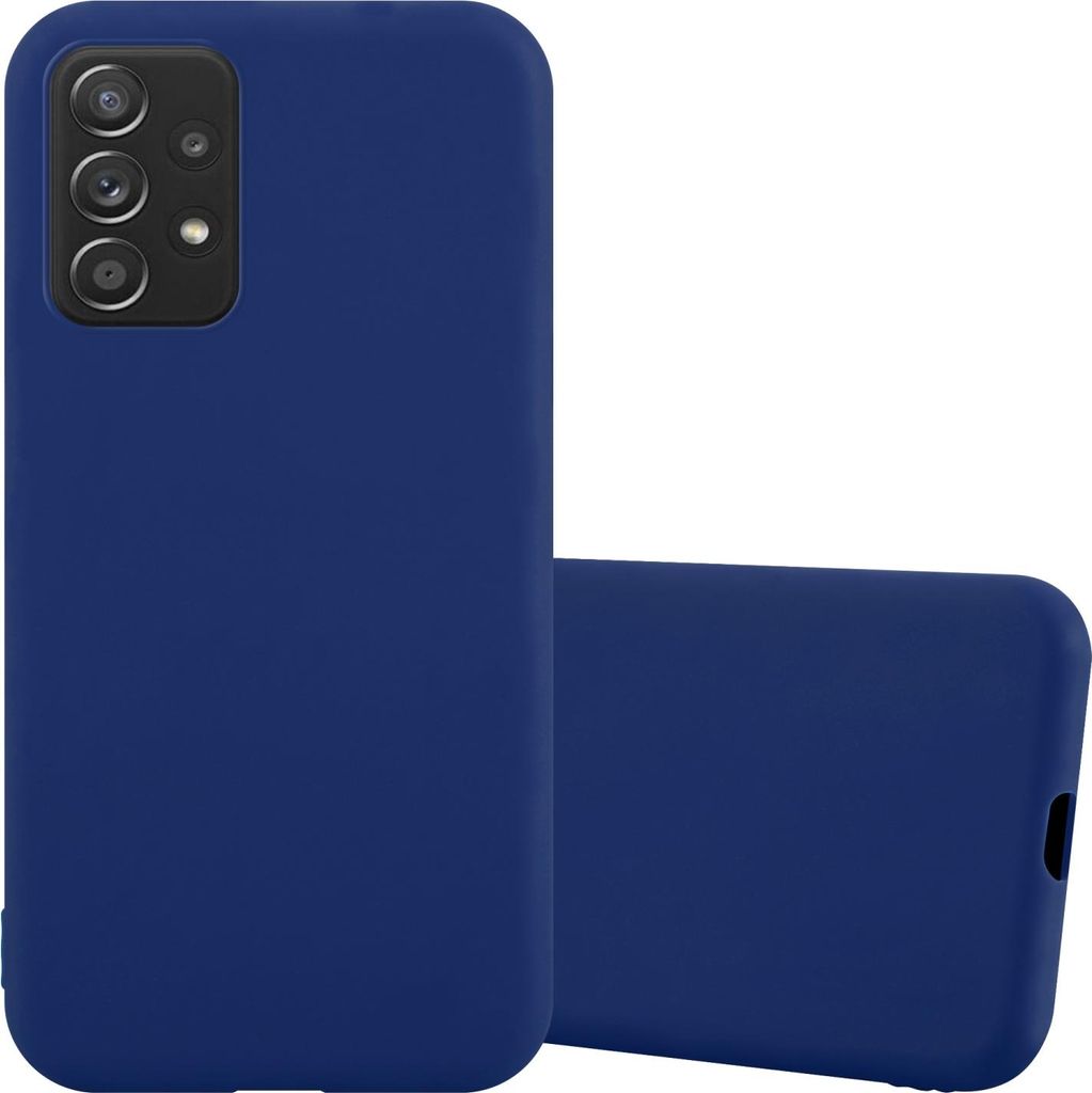 Cadorabo Hülle für Samsung Galaxy A52 (4G / 5G) / A52s Schutzhülle in Blau Handyhülle TPU Silikon Etui Case Cover