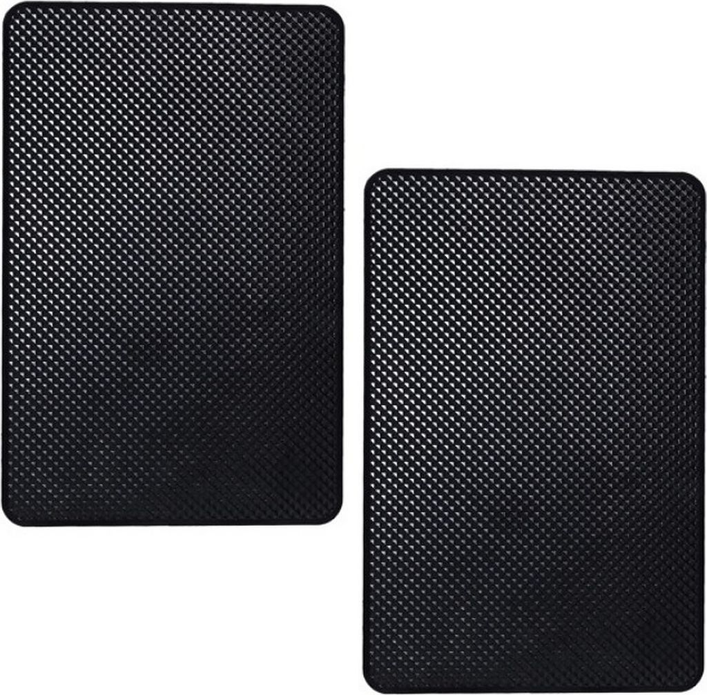 2er Set Antirutschmatte Auto Handy - rutschfeste Unterlage [19x12cm] für das Armaturenbrett | KFZ Antirutschpad für Handy, PDA, Navi Smartphone |...