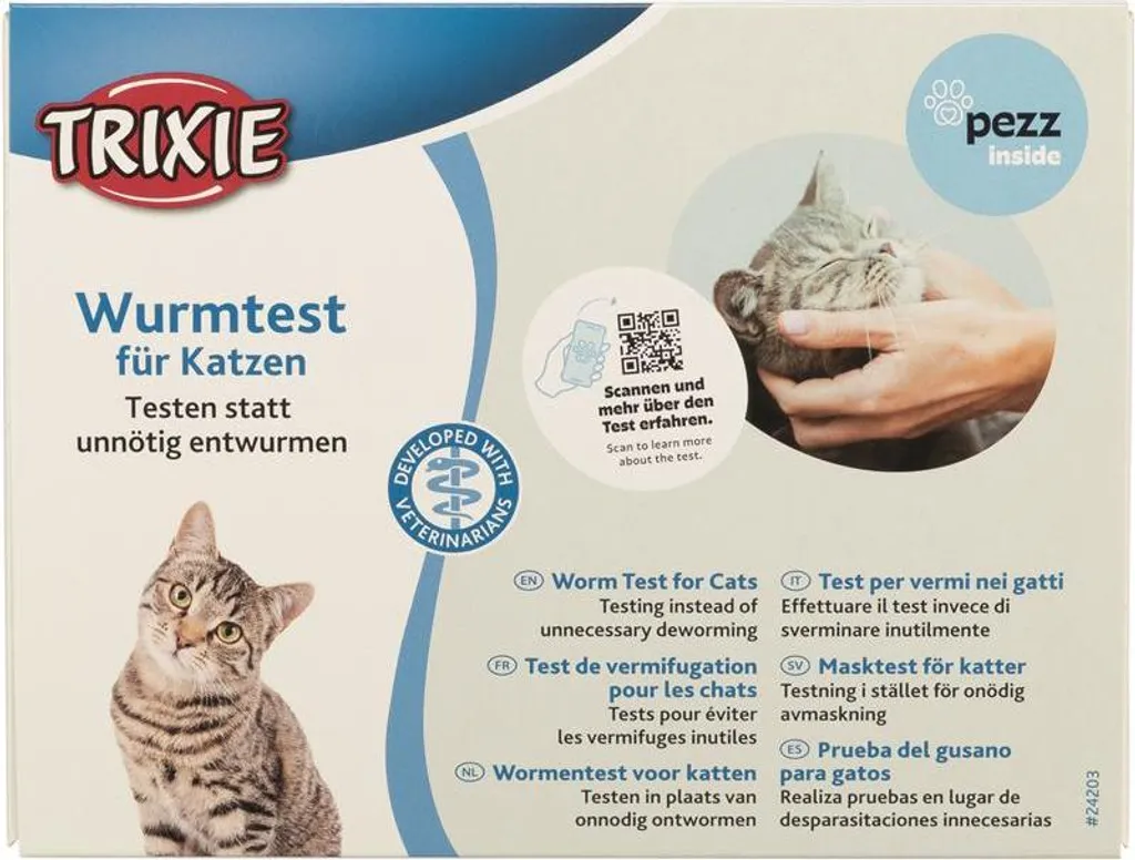 Détecter les vers chez le chat - Solution de test Trixie simple et rapide