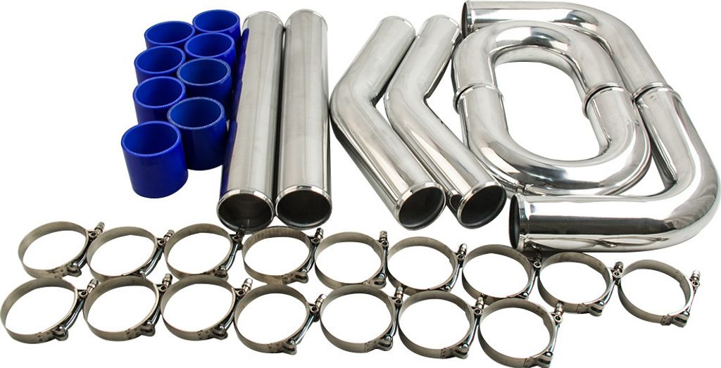 zestaw 3" 76 mm Turbo Intercooler Kit z uniwersalną rurą Zdjęcie produktu