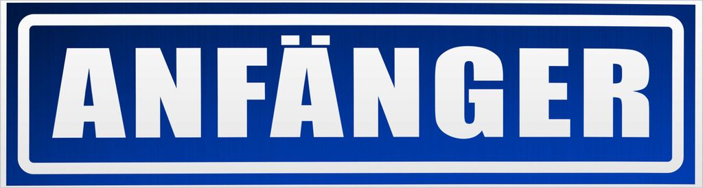 Kiwistar Anfänger invertiert Magnetschild Schild magnetisch - 30cm Blau - reflektierend - Magnetfolie für Auto PKW Kfz