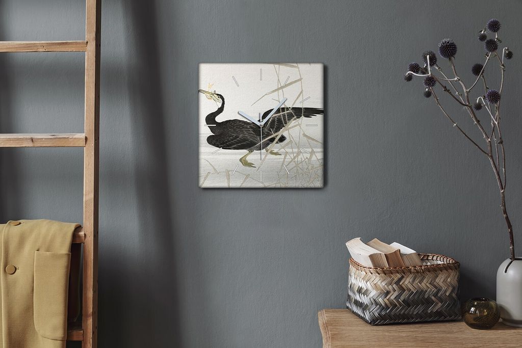 Coloray Hodiny Unikátní 30x30 cm Tiché hodiny Pro obývací pokoj a kuchyň Nástěnné hodiny Plátno Bílé ručičky hodin - Asie viz úrove...