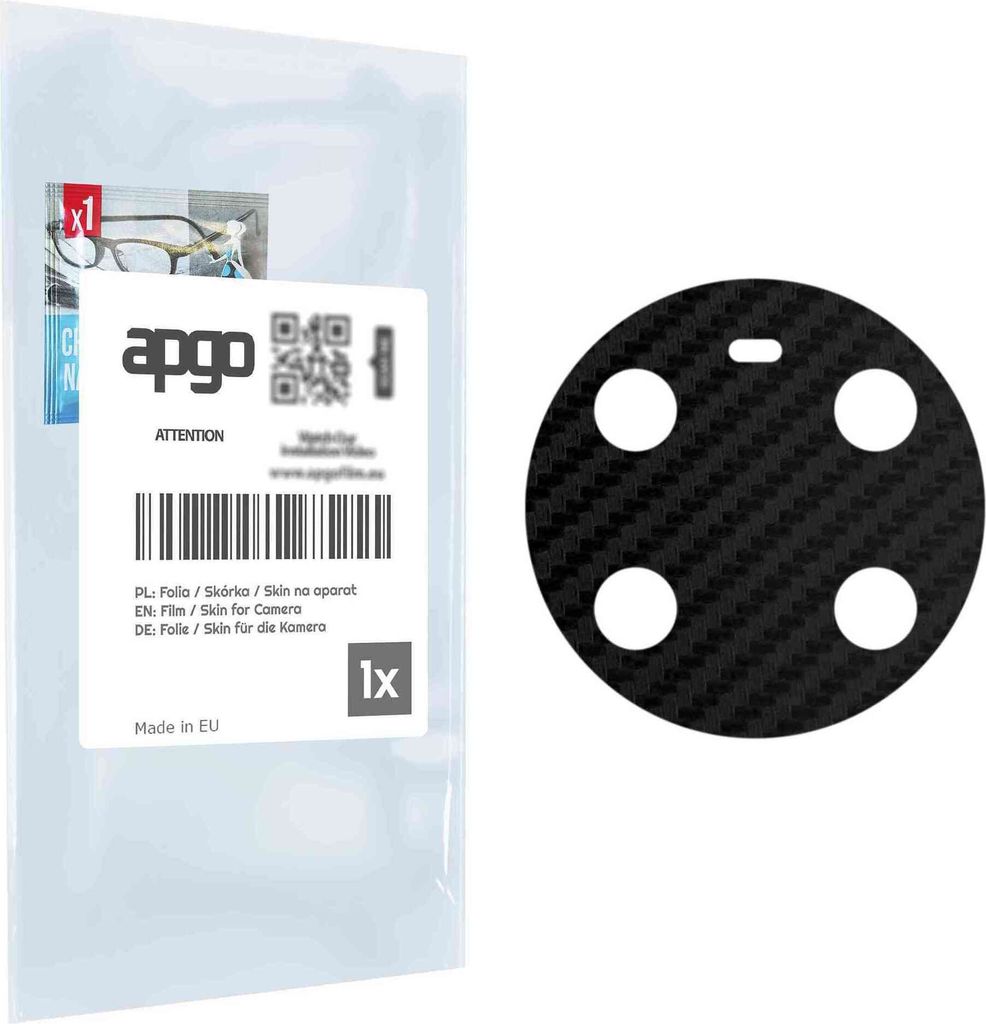 apgo Objektivschutz-Folie, Kameraschutz kompatibel mit Honor Magic4 Lite 4G, Carbon-Imitation, Rückseite Schutzfolie für Kamera-Insel, Hinten Fol...