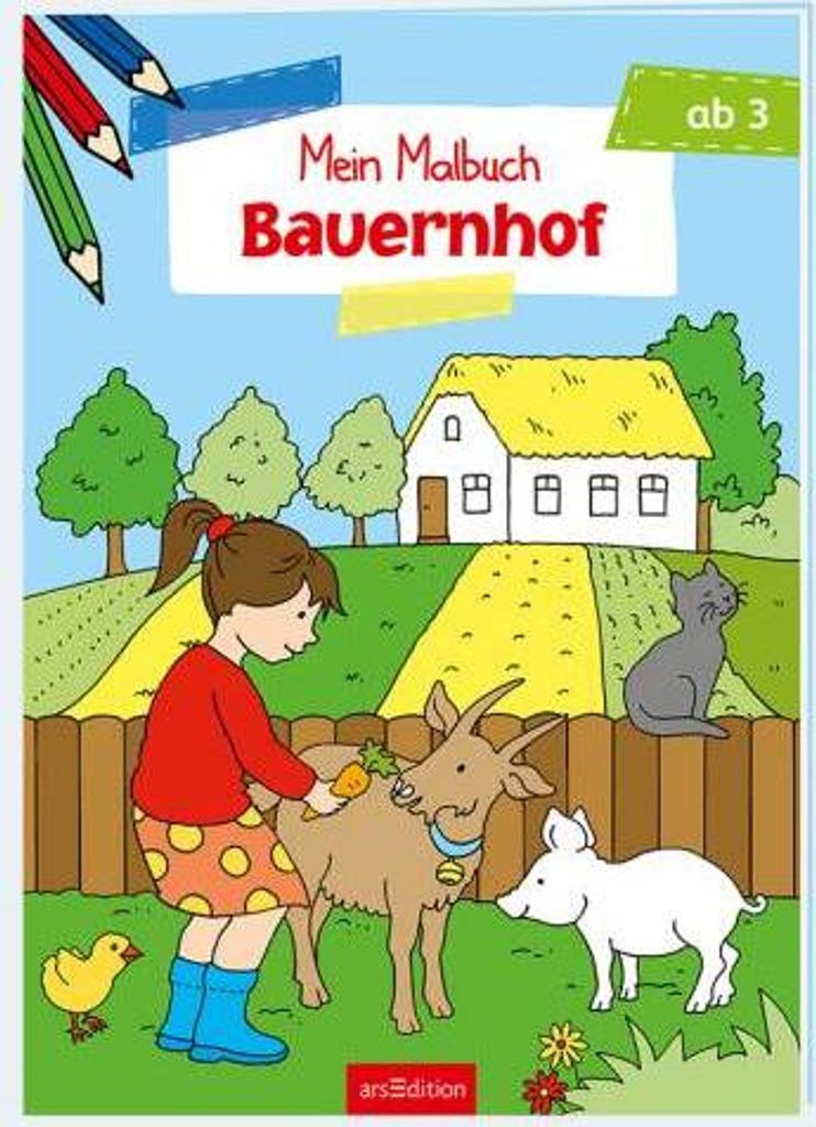 Malbuch ab 3 Jahren - Bauernhof Produktbild 