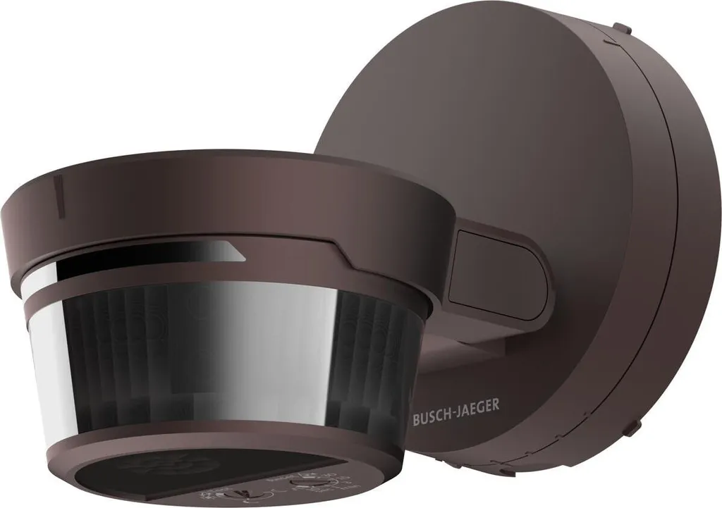 Détecteur de mouvement sans fil 280° Busch-Jaeger pour extérieur marron