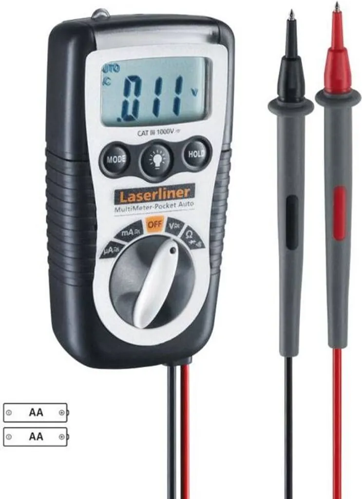 Multimètre universel Multimeter pocket Blanc et Noir format de poche - 6