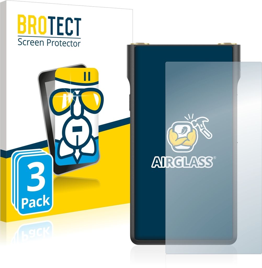 3x BROTECT Schutzglas für Sony Walkman NW-WM1AM2 Schutzfolie Panzer Folie Glas Display Schutz klar