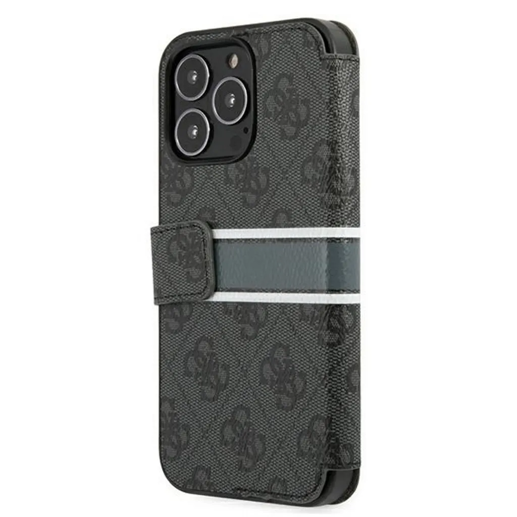 Cover Guess iPhone 13 Mini Grigia - Custodia Libro Portafoglio Ecopelle - 11