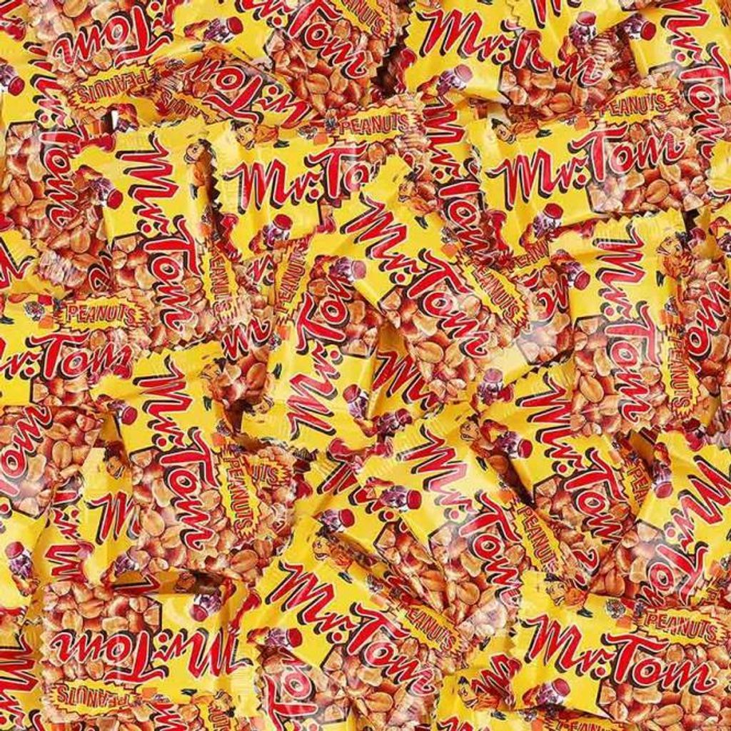 Gebraden pinda's met karamel, merk Tom Minis, individueel Productafbeelding 