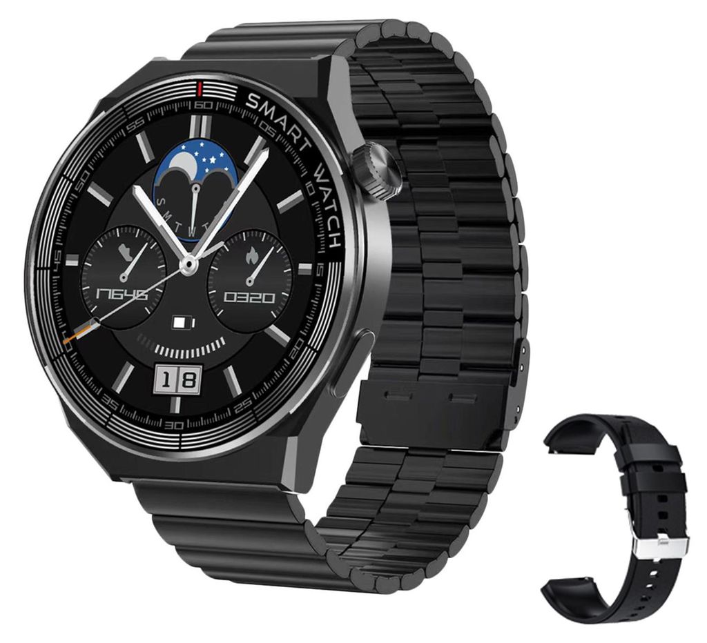 ST5 MAX 1,45'' Smartwatch Intelligente IP67Watch mit BT5.0 Wasserdichter Fitness-Tracker Multifunktionsuhr MP3-Musikuhr Kompatibel fuer Android iOS