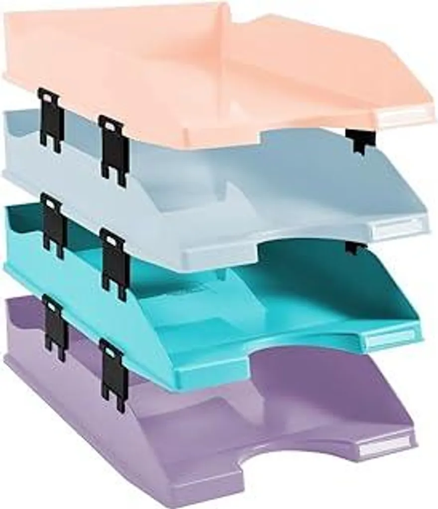 Exacompta Combo Midi Aquarel Set 4 Vaschette A4+ | Setup Scrivania