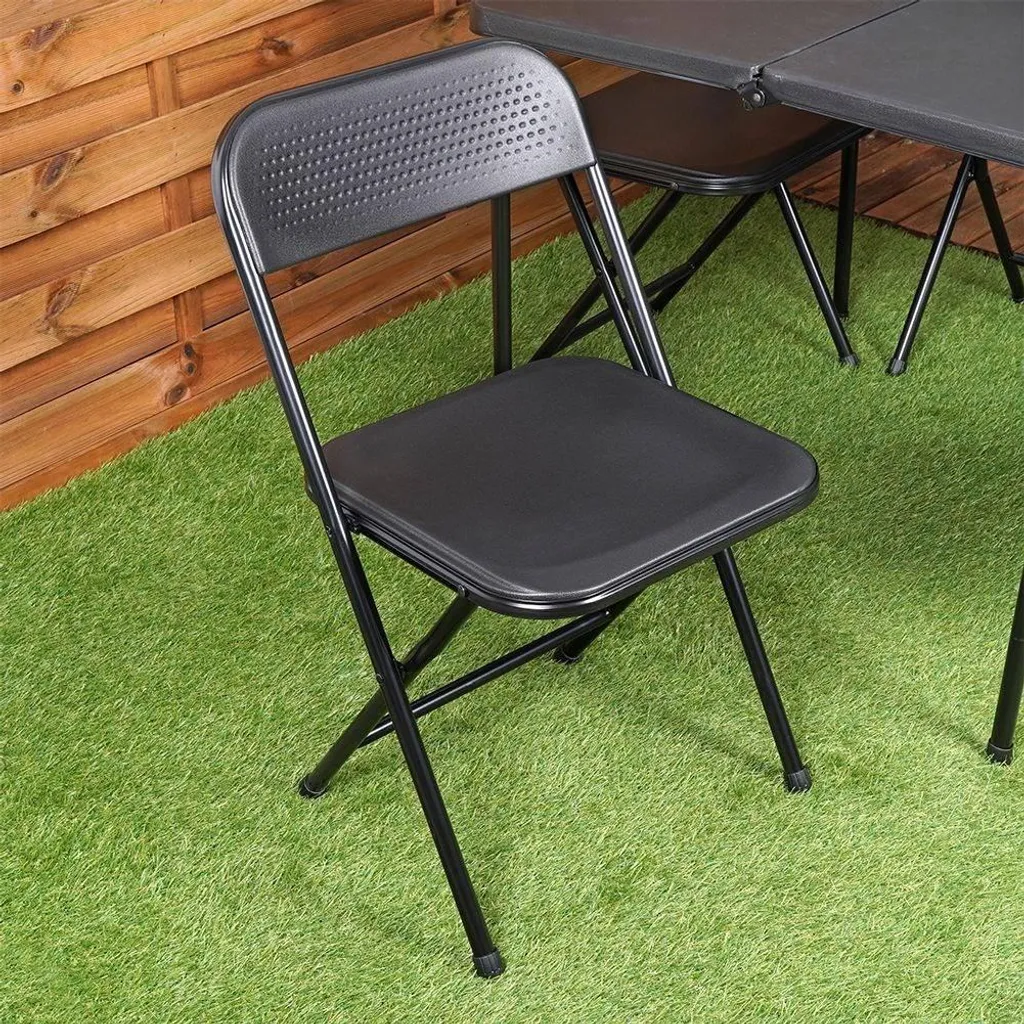 Ensemble Table Pliante 4 Chaises Redcliffs - Portable et Compacte