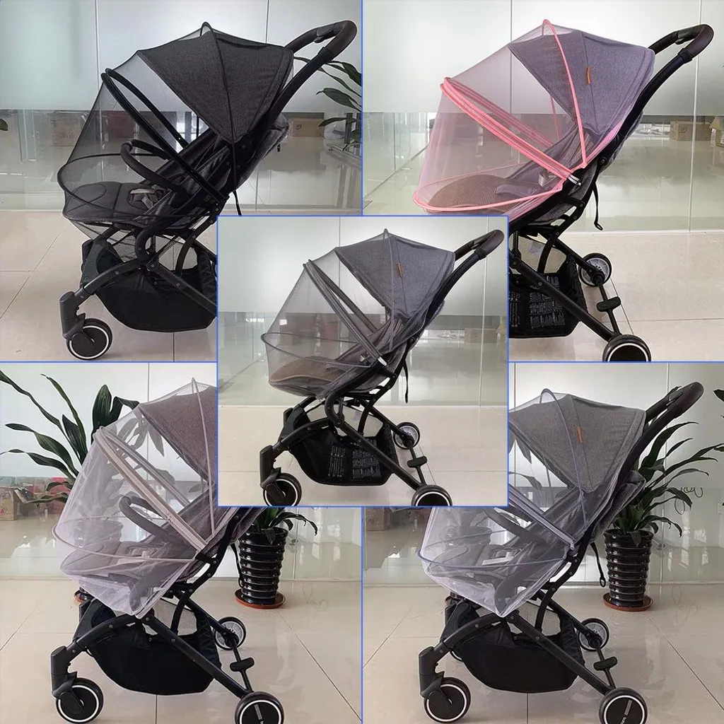Moustiquaire de poussette universelle grise pour protéger votre bébé