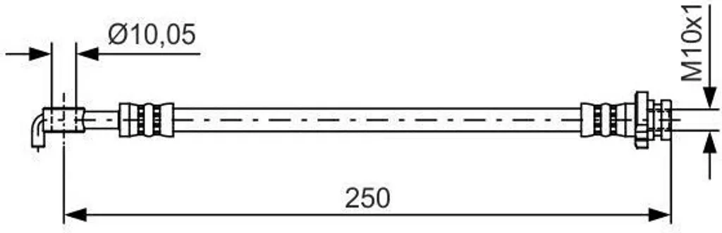 Tuyau de frein OE 46210JD620 Bosch haute résistance pour Qashqai +2