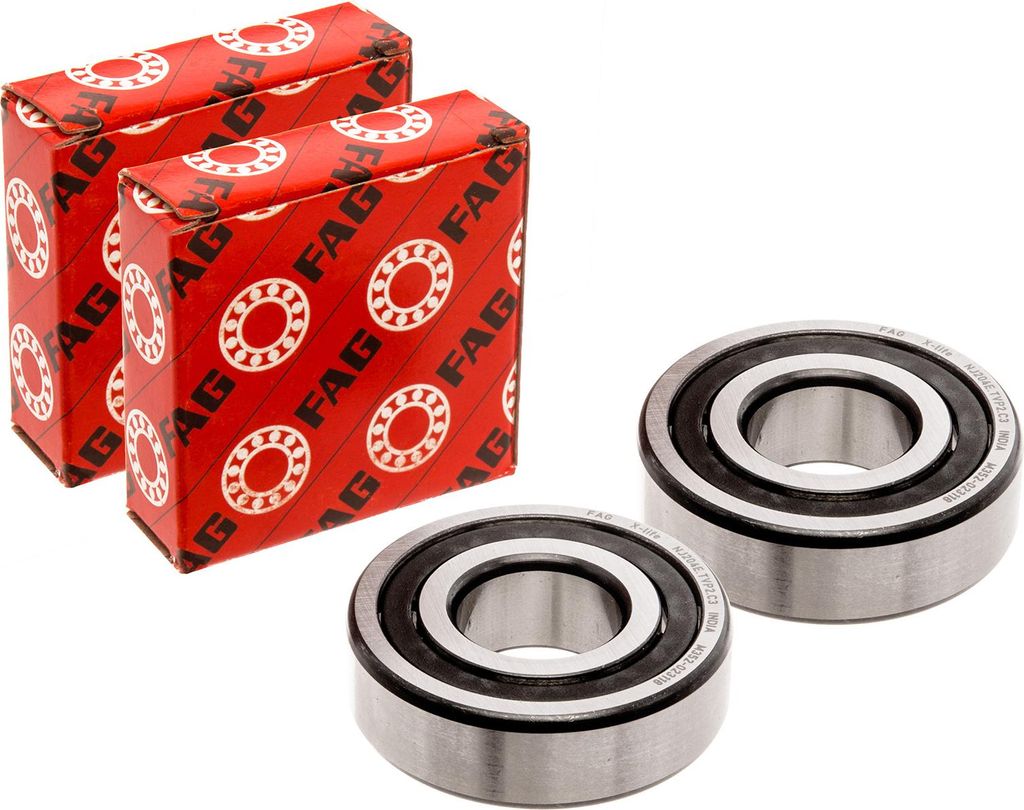 Set: 2x Zylinderrollenlager NJ204E.TVP2.C3, Sport-Kurbelwellenlager - für Simson S51, S70, S53, S83, KR51/2 Schwalbe, SR50, SR80