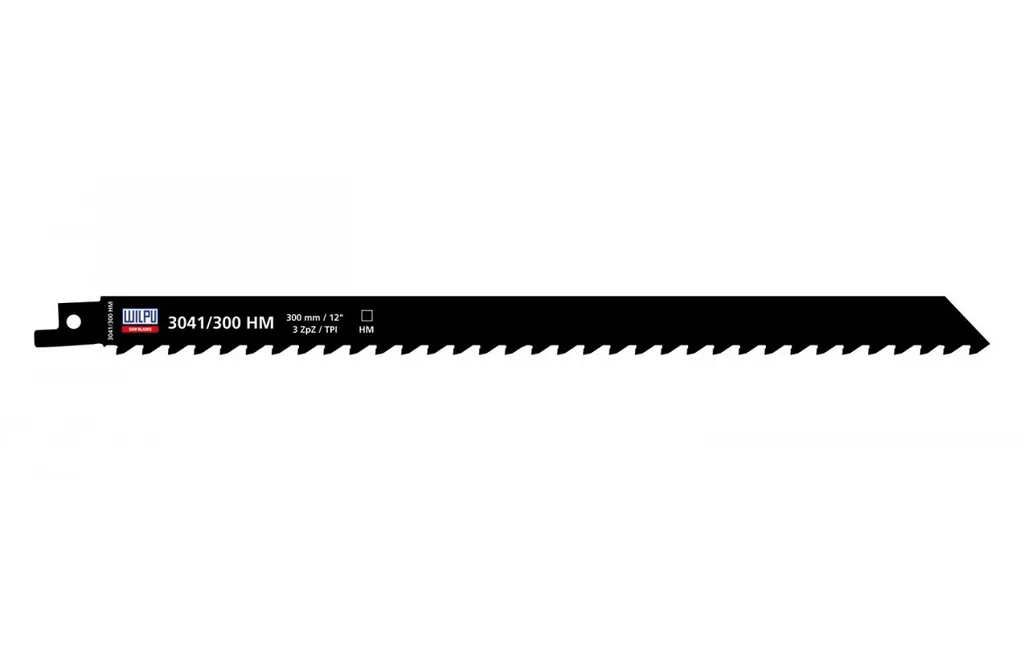 Lame de scie sabre Wilpu 300mm pour coupes profondes et travaux intensifs