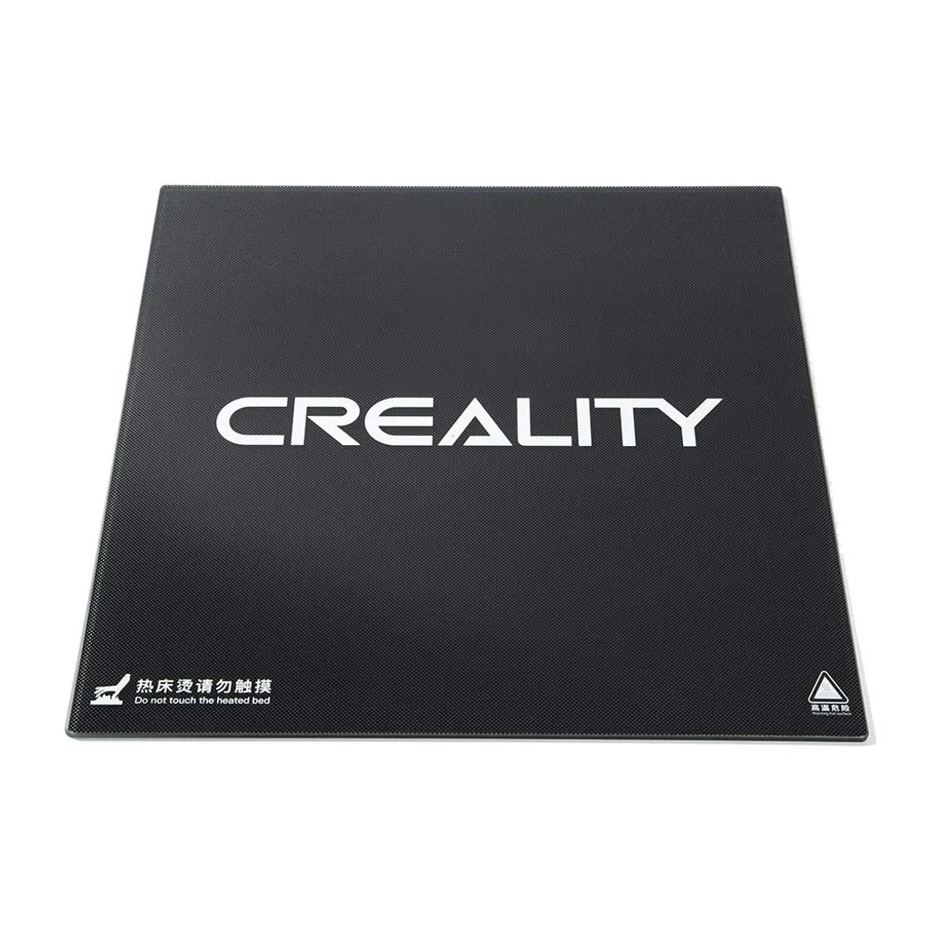 Plateau Verre Carbone Creality Adhérence Optimale et Noir Mat - 2