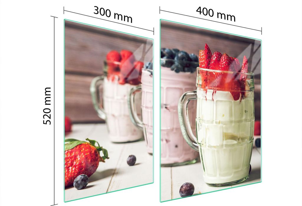 Glasschutzplatte Für Herd 70X52 Dessert