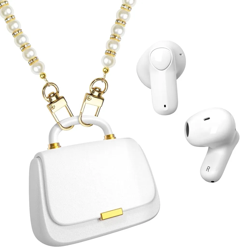Auricolari Bluetooth 5.3 Driver 13mm | 22 Ore Batteria e Mini Case Donna