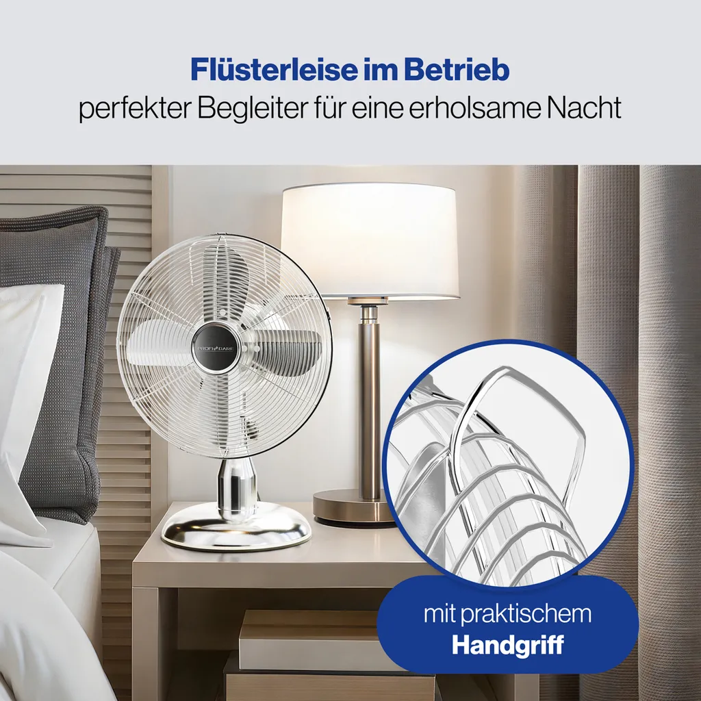 Ventilateur de table PC-VL 3062 M idéal pour rafraîchir bureau et chambre - 9