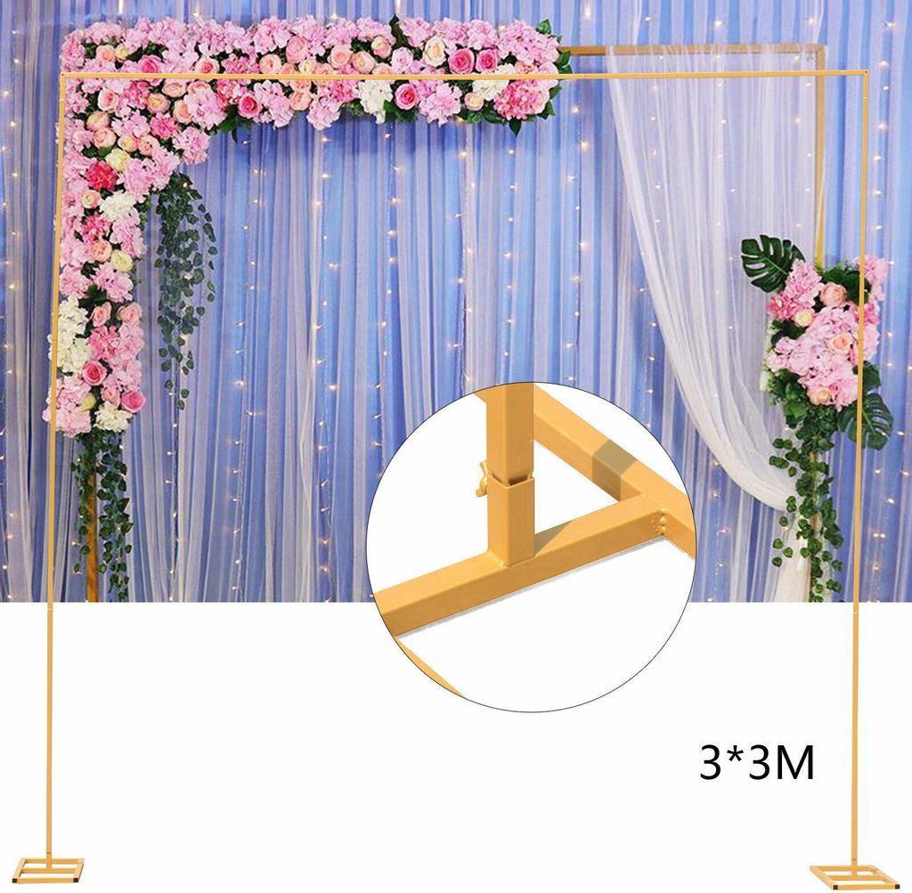 3*3m Svatební oblouk Party Flower Rack Dveřní stojan Pozadí Obrázek produktu 