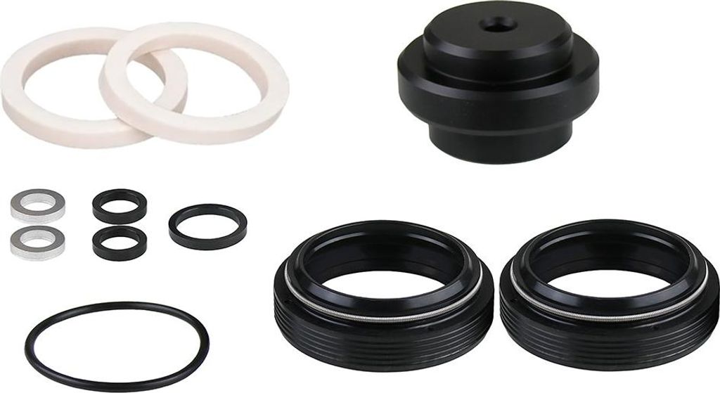 Massi Fox 32/42mm Gabeldichtringsatz Silber Silber One Size