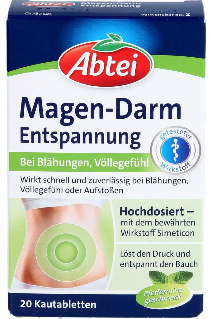 Abtei Magen-Darm-Entspannungstabletten, 20 St. Tabletten Produktbild 
