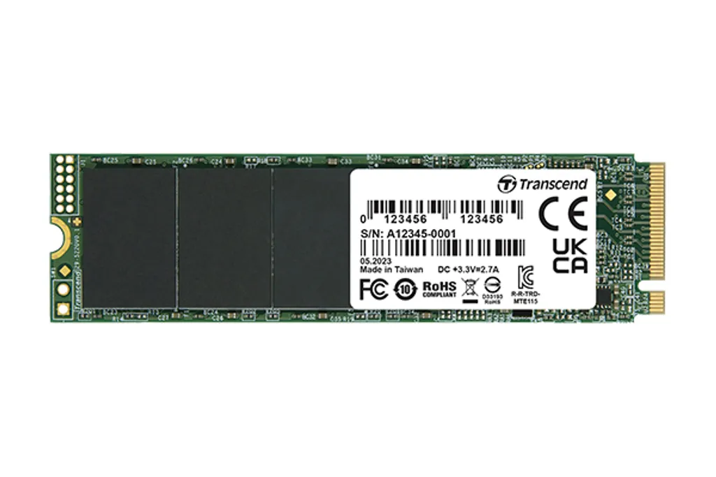 Transcend 115S SSD 500 Go M.2 NVMe Performance Double Face Haute Densité