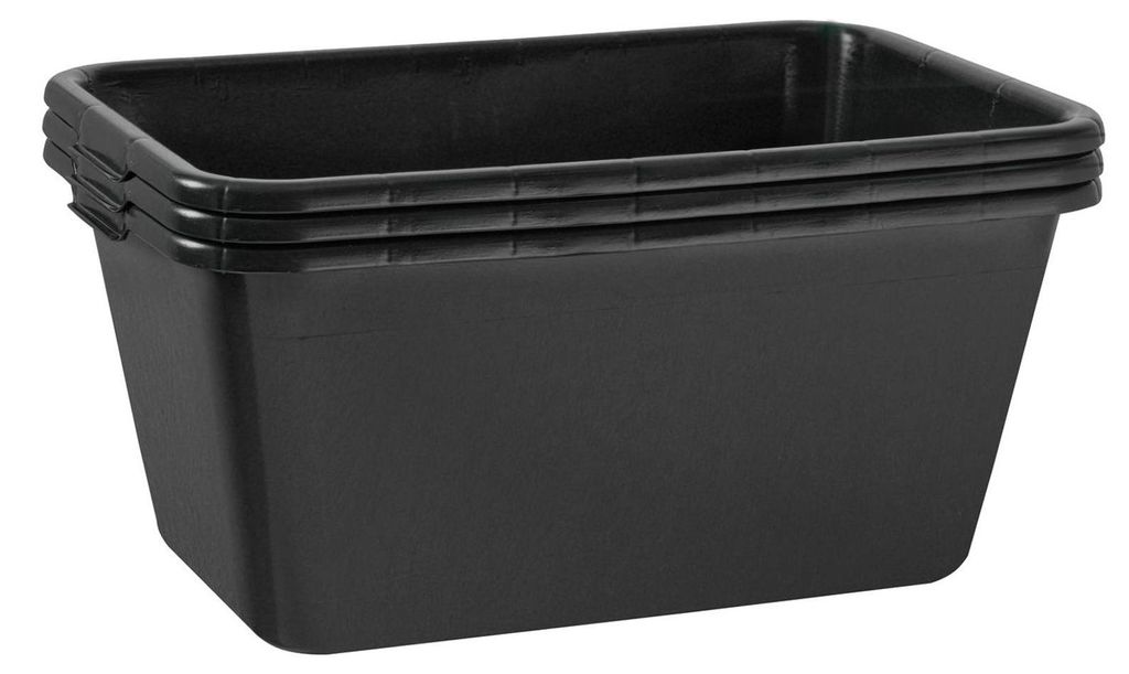 BURI 3x bac à mortier 65 litres bac à mortier 71x46cm bac à Image du produit 